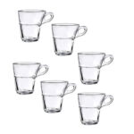 Juego de 6 tazas 9 cl d6.2 cm h6.8 cm caprice, DURALEX