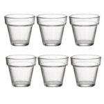Juego de 6 vasos 19 cl h7.7 d8.2 cm verrine, DURALEX