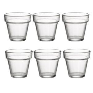 Juego de 6 vasos 19 cl h7.7 d8.2 cm verrine, DURALEX