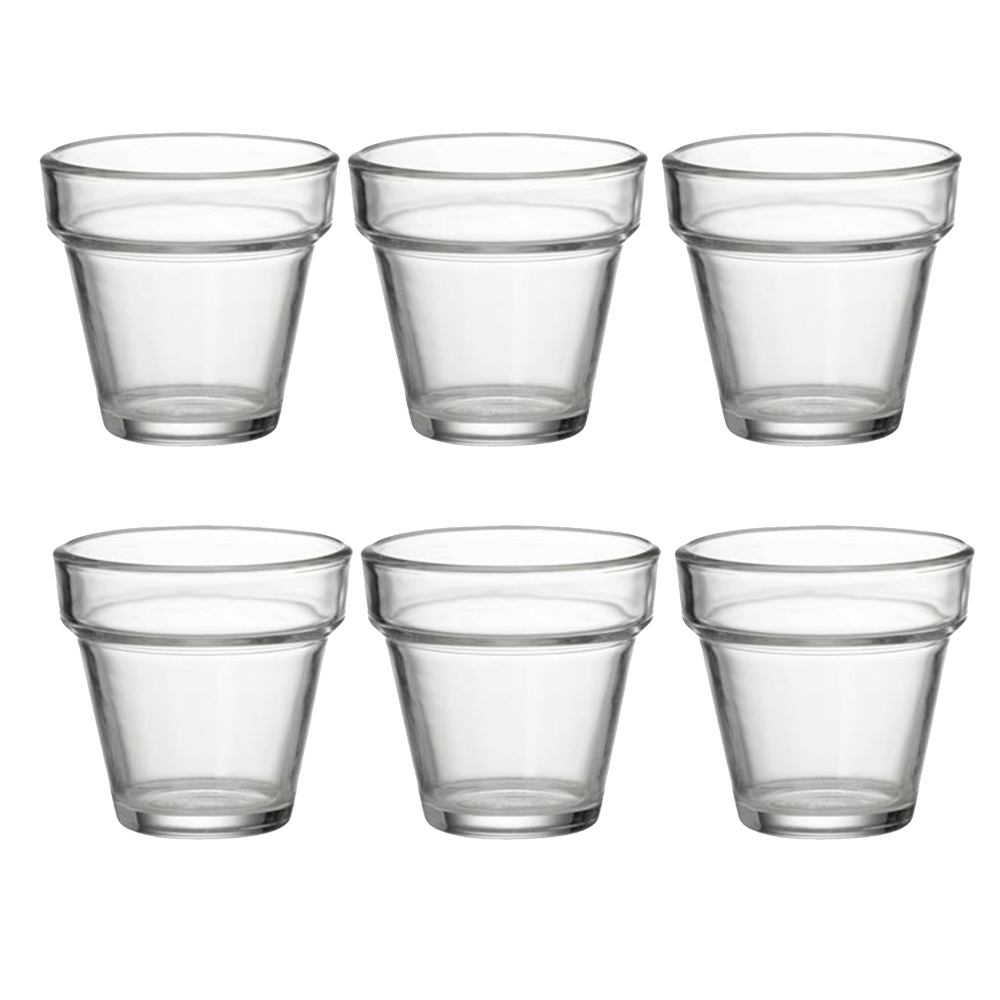 Juego de 6 vasos 19 cl h7.7 d8.2 cm verrine, DURALEX