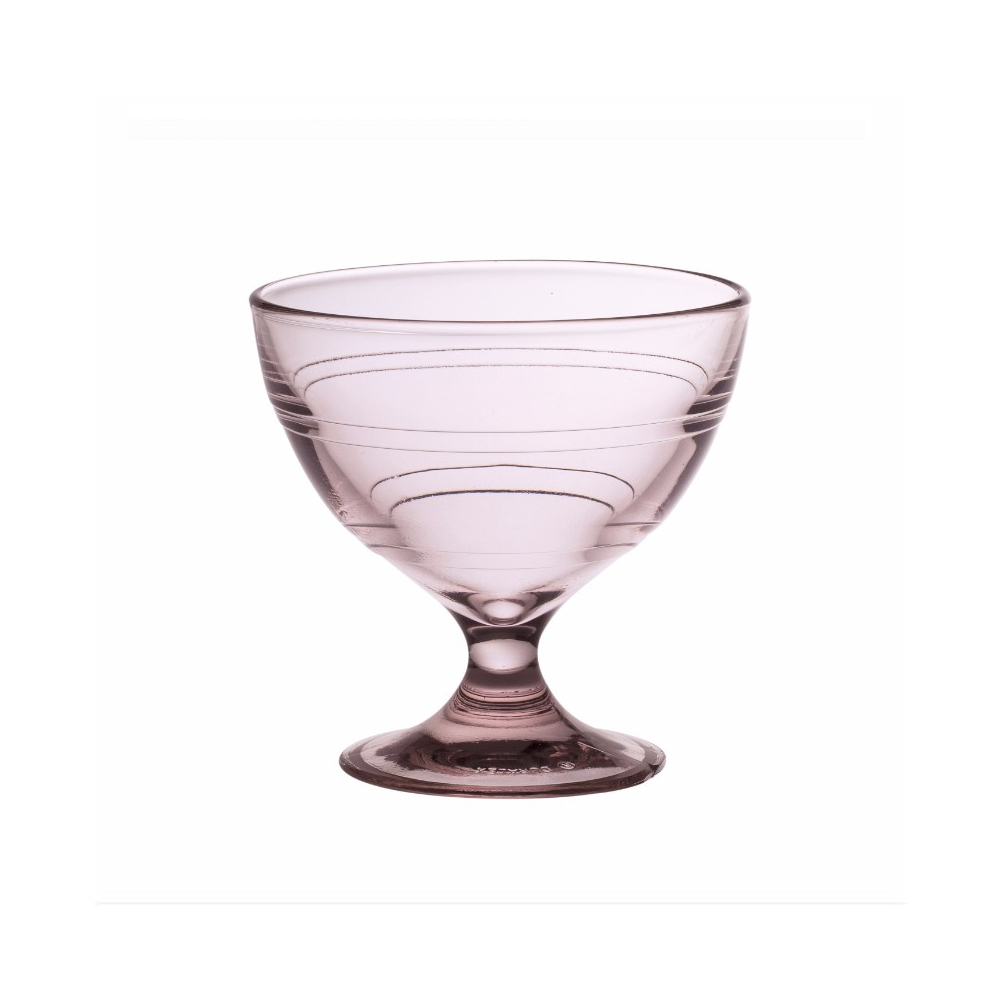 Juego de 6 copas phelado rosa 25 cl d9.9 cm h10.1 cm b gigogne, DURALEX