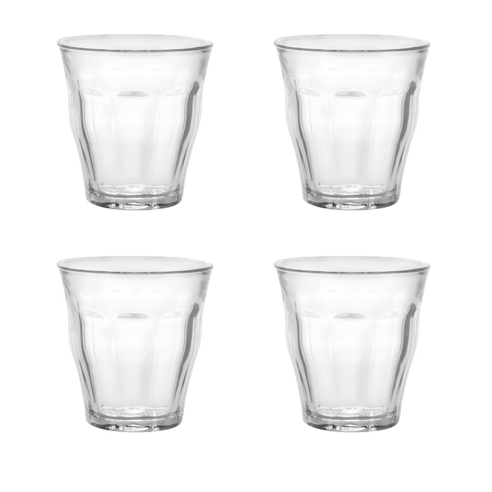 Juego de 4 vasos 36 cl d8.8 cm h12.4 cm c picardie, DURALEX