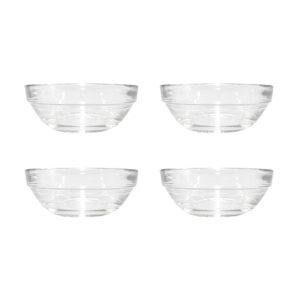 Juego de 4 compoteras 7 cl d7.5 cm h3.1 cm c lys, DURALEX