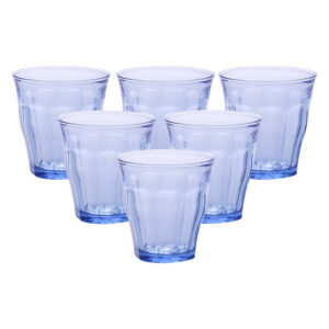 Juego de 6 vasos 22 cl d8.1 cm h8.4 cm b picardie marine, DURALEX