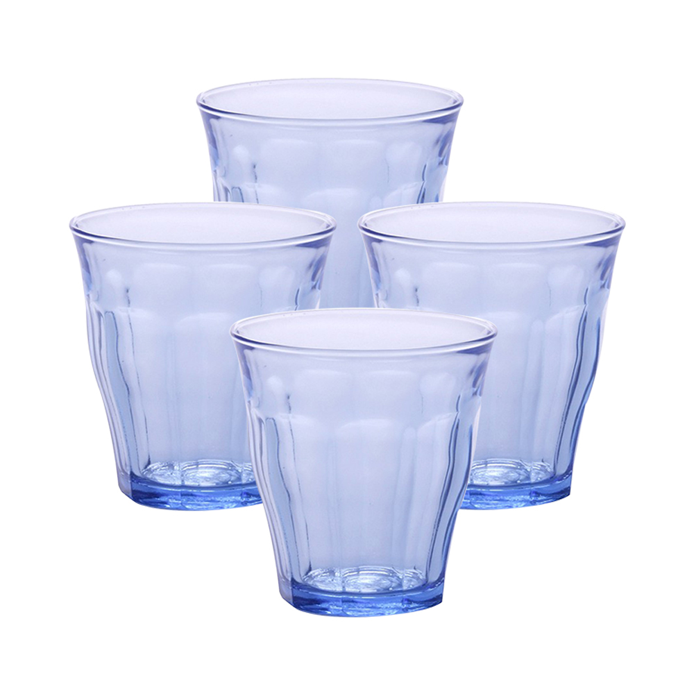 Juego de 4 vasos 31 cl d9 cm h9.4 cm c picardie marine, DURALEX