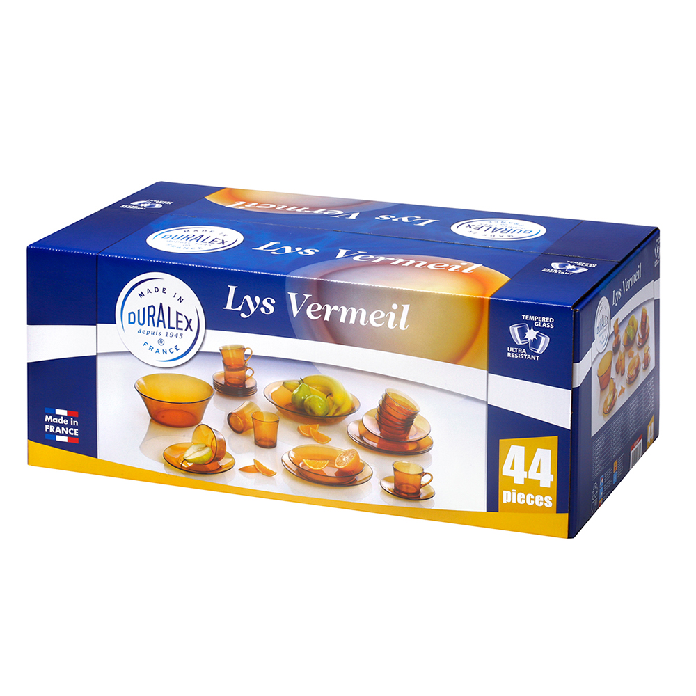 Juego de servicio 44 pza s lys vermeil amber, DURALEX