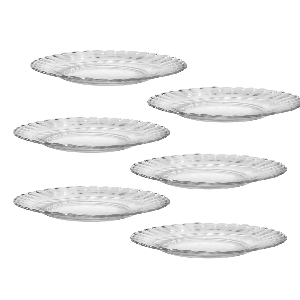 Juego de 6 platos llanos 20.5 cm f paris, DURALEX