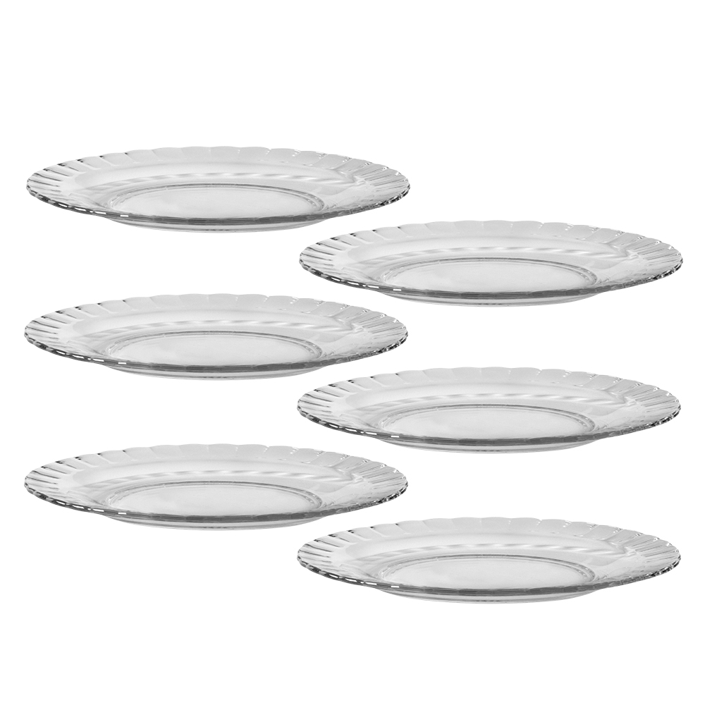 Juego de 6 platos llano 23 cm f paris, DURALEX