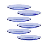 Juego de 6 platos llanos d19 cm h1.8 cm f dx 2000, DURALEX