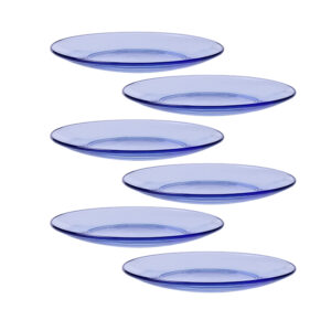 Juego de 6 platos llanos d19 cm h1.8 cm f dx 2000, DURALEX