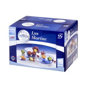 Juego de servicio 19 piezas. 1 pieza gratis  ''lys marine'', DURALEX