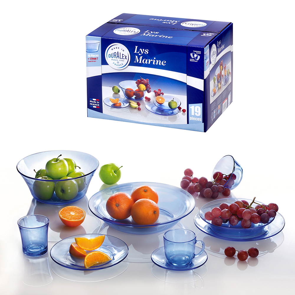 Juego de servicio 19 mas 1 pzs s beau rivage marine, DURALEX