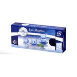 Juego de 6 tzas con plato 22 cl s lys marine, DURALEX
