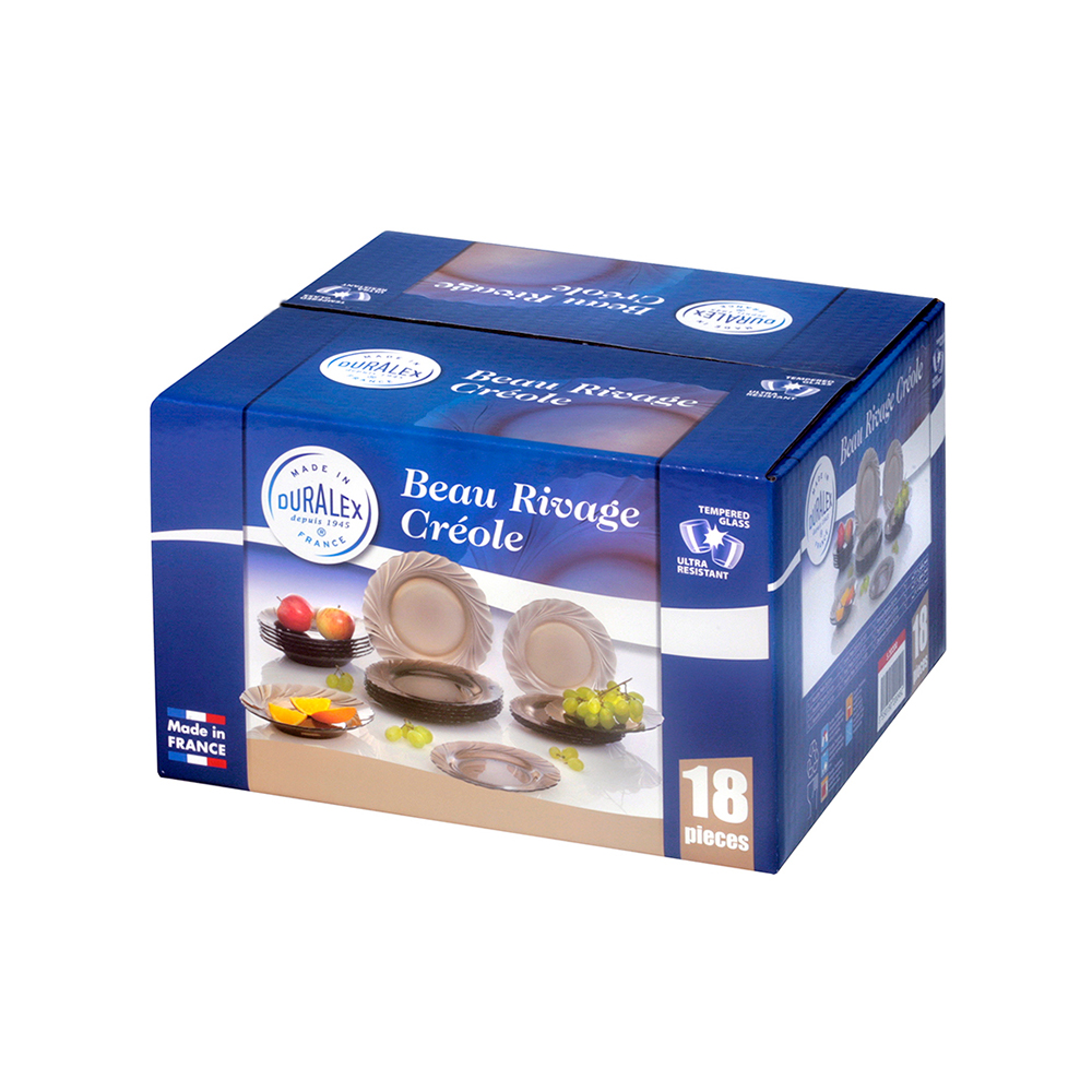 Juego de servicio 18 pzs ”b beau rivage creole”, DURALEX