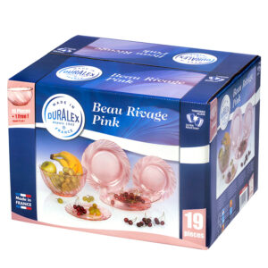 Juego de servicio 19 mas 1 pzs b beau rivage pink, DURALEX