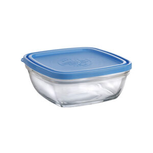 refractario recipiente apilable tapa azul 30 cl 11.2 cm h4.7 cm ct lys carre, DURALEX