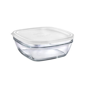 bowl con tapa blanca 310 cl 23 cm h9 cm ct lys carre, DURALEX
