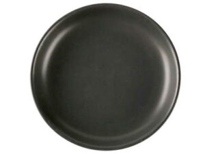 Plato coupe de mate negro 15.24 cm de diámetro, de porcelana, PRINZ