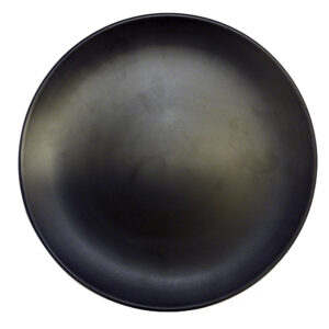 Plato coupe de mate negro 30.5 cm de diámetro, de porcelana, PRINZ
