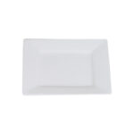 Plato cuadrado, de 19 cm, de porcelana, PRINZ