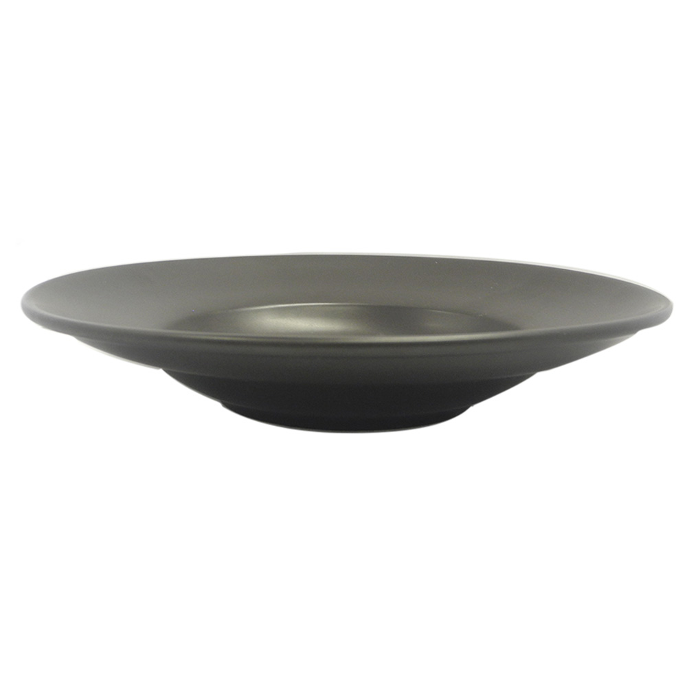 Plato para pasta mate negro 26 cm de diámetro, de porcelana, PRINZ