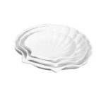 Plato para aderezo, de 7.5 cm, en forma de concha, de porcelana, PRINZ