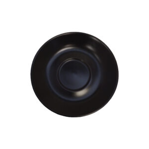 Plato para taza jumbo color negro con acabado mate, de 16.5 cm de diámetro, Prinz