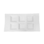 Platón rectangular con divisiones 25.5 cm, de porcelana, PRINZ