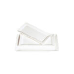 Plato rectangular, de 35.5 cm, de porcelana, PRINZ