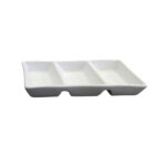 Plato con 3 divisiones, de 25.5 cm, de porcelana, PRINZ