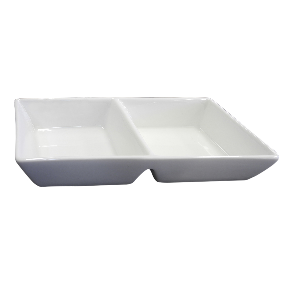 Plato con divisiones, de 24.5 cm, de porcelana, PRINZ