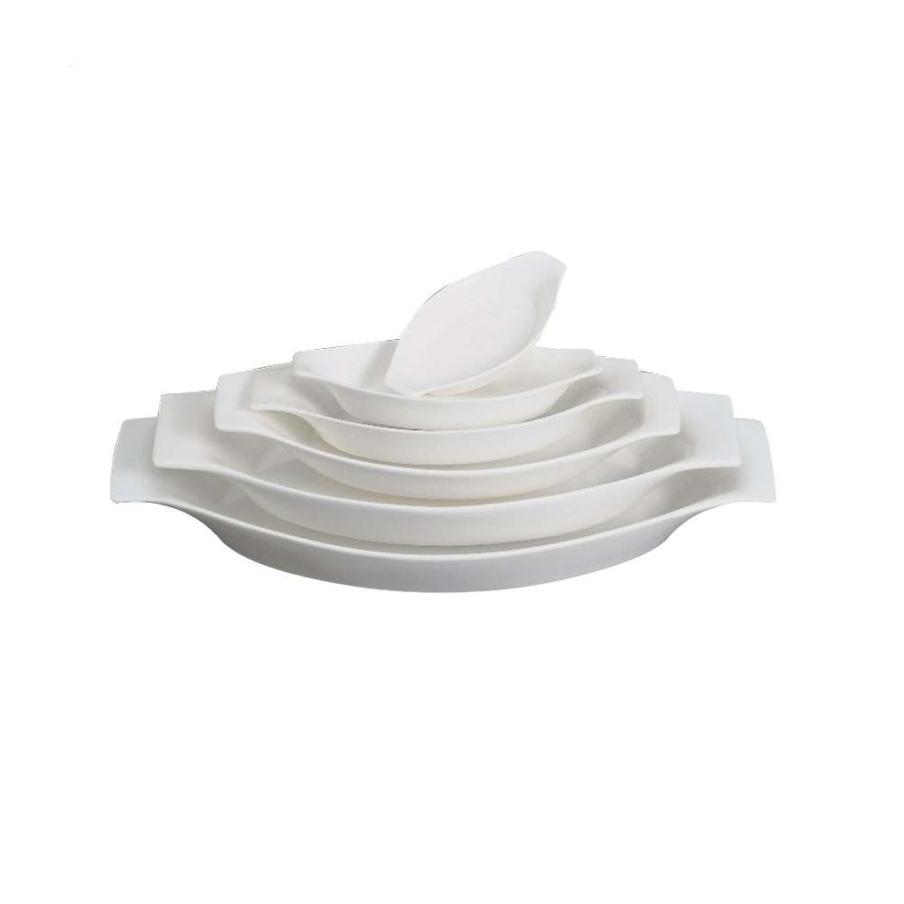 Plato especial oval (banana boat) 26.5 cm, de porcelana, PRINZ