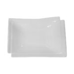 Plato para aderezo rectangular de 23 x 20 cm, de porcelana, PRINZ