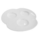 Plato con 3 espacios para tazón, de 30 cm, de porcelana, PRINZ