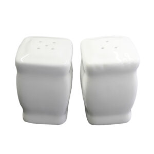 Juego de salero y pimentero, de 7 cm, de porcelana, PRINZ