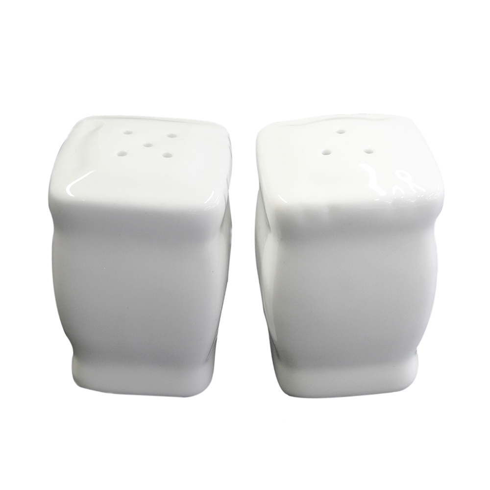 Juego de salero y pimentero, de 7 cm, de porcelana, PRINZ