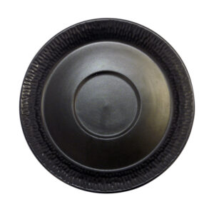 Plato de taza para espresso, color negro mate, de 12 cm de diámetro, de porcelana, PRINZ