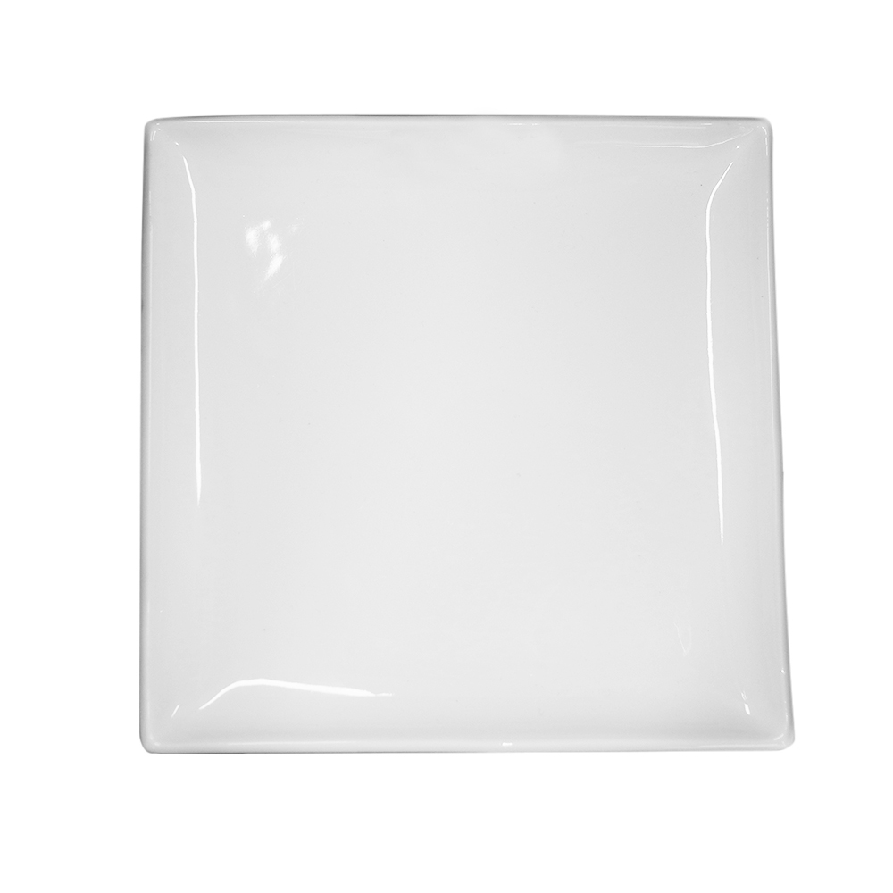 Plato cuadrado, de 19 x 19 cm, de porcelana, PRINZ