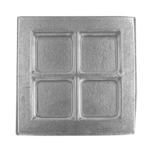 plato d/vidrio 20.5x20.5x6 cm