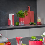 Maceta roja para especias, de 11 cm