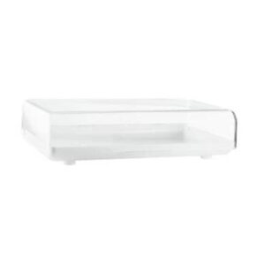 panera vitrina para pasteles blanco 44x30x12 cm breakfast and co
