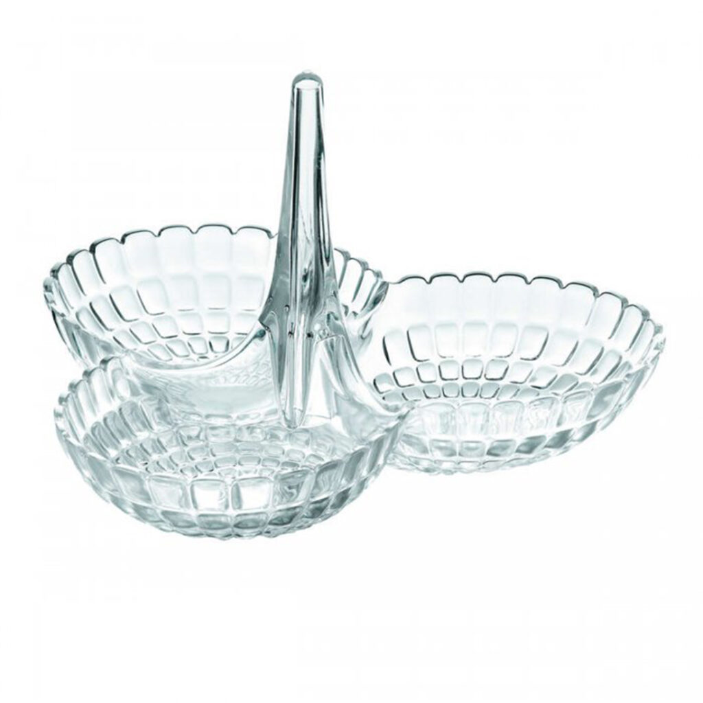 bandeja para entremeses transparente tiffany