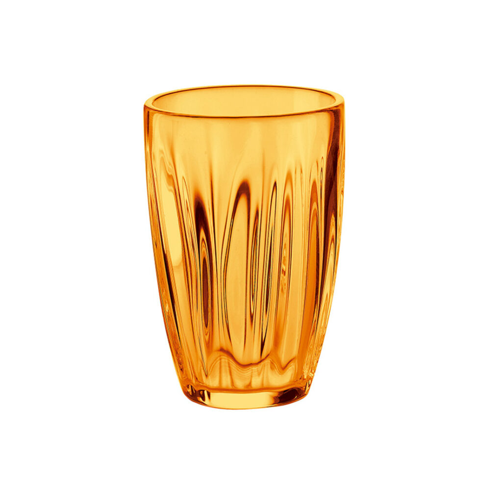 vaso naranja 0.46 l d9x12,5 cm aqua