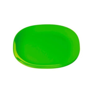 plato 26x26x2.7 cm ''happy hour'' verde