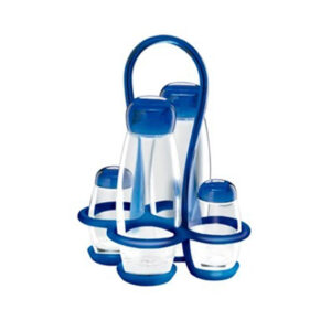 juego de 5 pzas manage 17 x 15 x h 22.5 cm 'bolli' azul cobalto