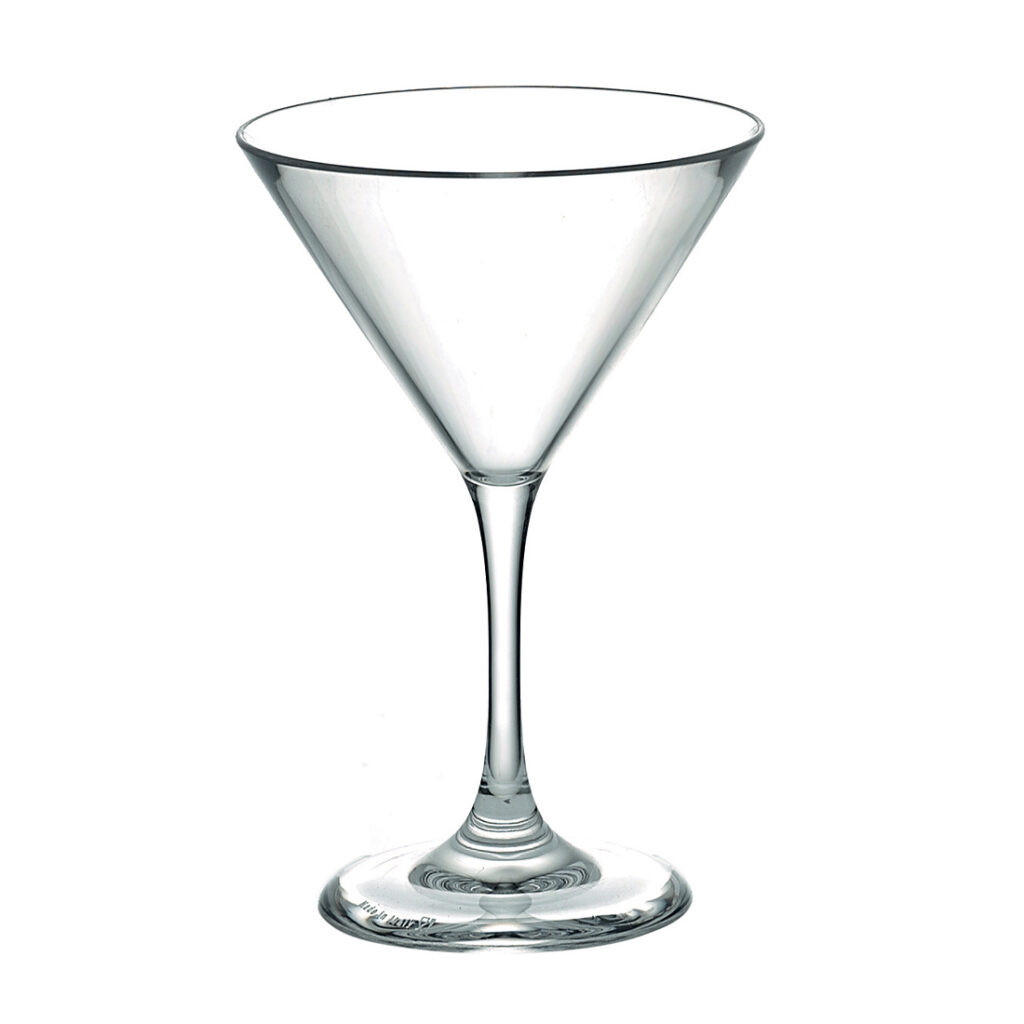 juego de 12 copas para cocktail transparente 160 cc 5.5 oz d9.5×14,5