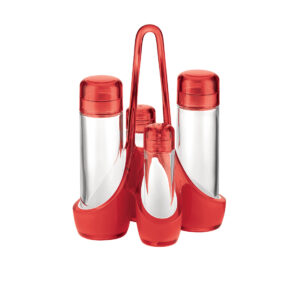 menage bicolor ''mirage'' h 24 cm rojo