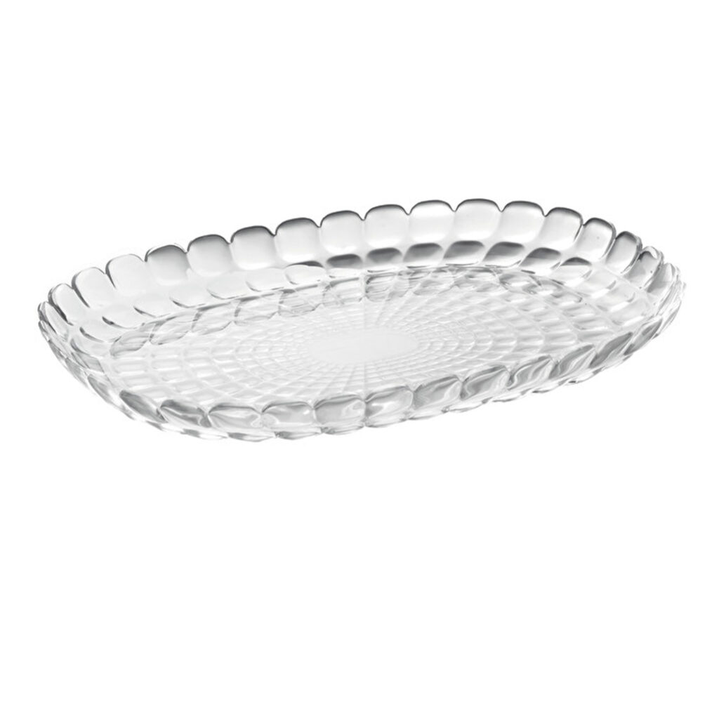 bandeja transparente grande tiffany