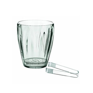 hielera con pinzas 1500cc h 16 cm aqua transparente