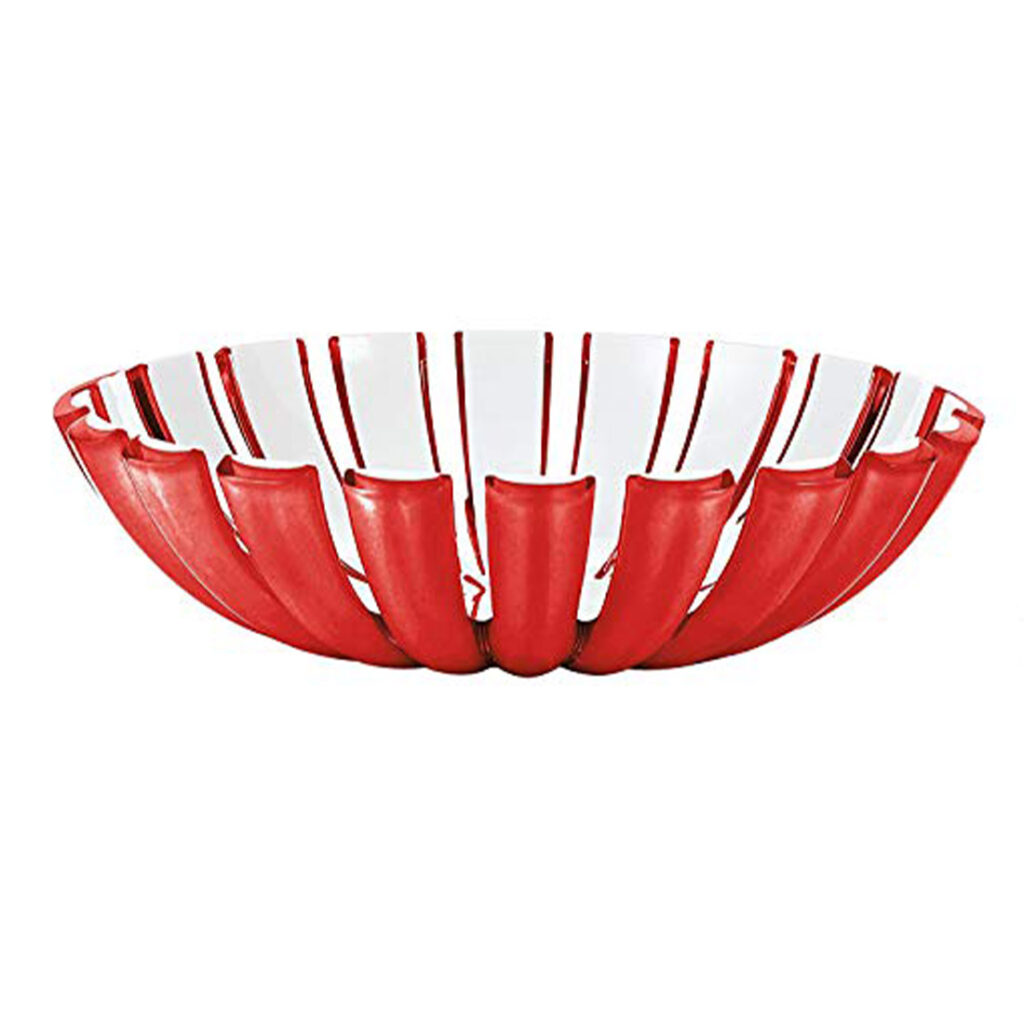cesta rojo d 25 h 6.5 cm grace